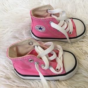 Baby Converse Size 3 Pink Like New